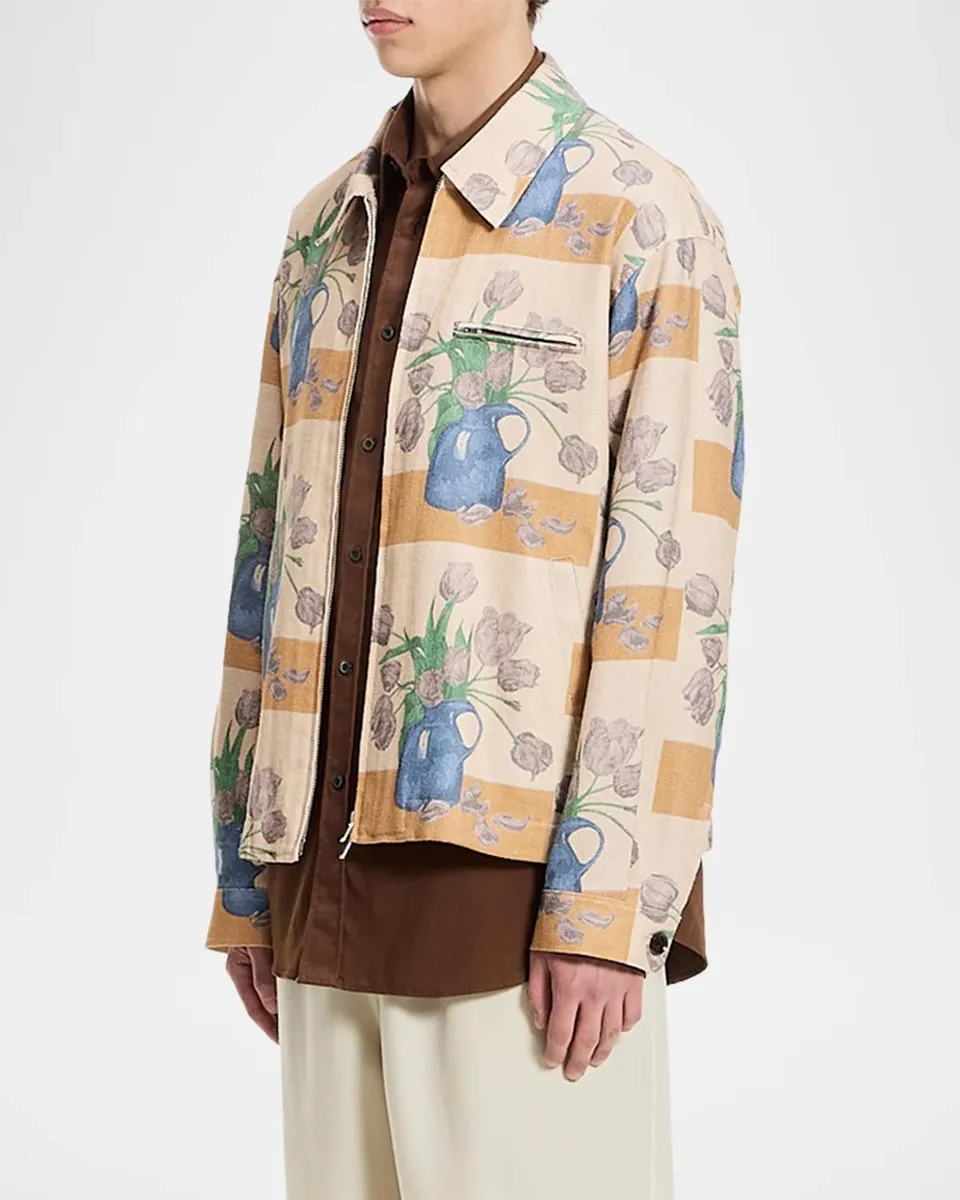 vowels Men's Tulip Full-Zip Shirt Jacket | Thumbnail 4 vowels Men's Tulip Full-Zip Shirt Jacket | Thumbnail 4