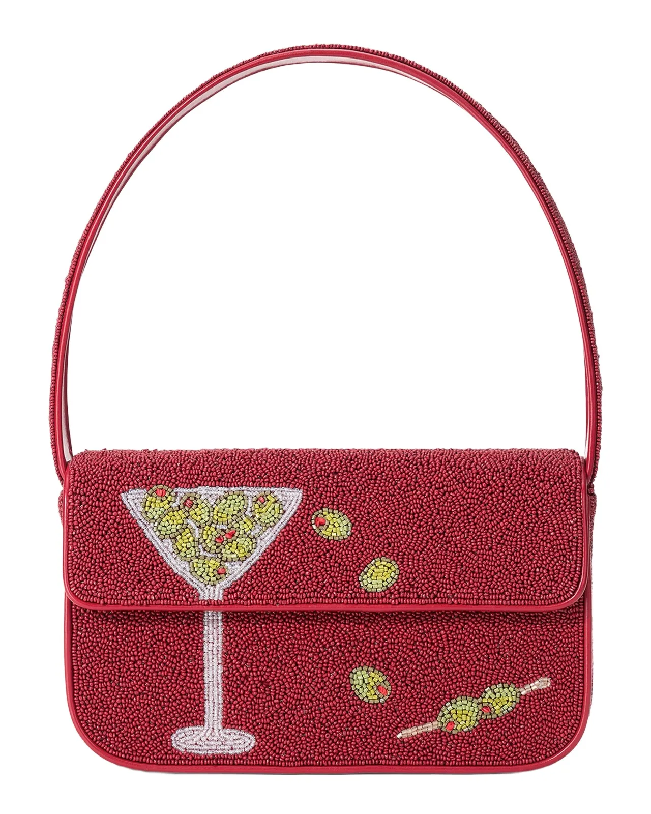 Staud Tommy Beaded Shoulder Bag