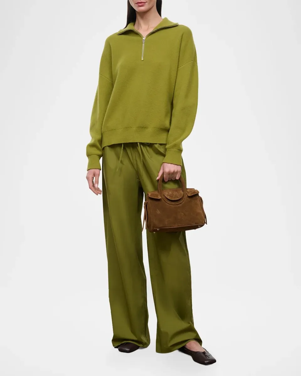 Staud Maude Mini Suede Carryall Bag | Thumbnail 4 Staud Maude Mini Suede Carryall Bag | Thumbnail 4