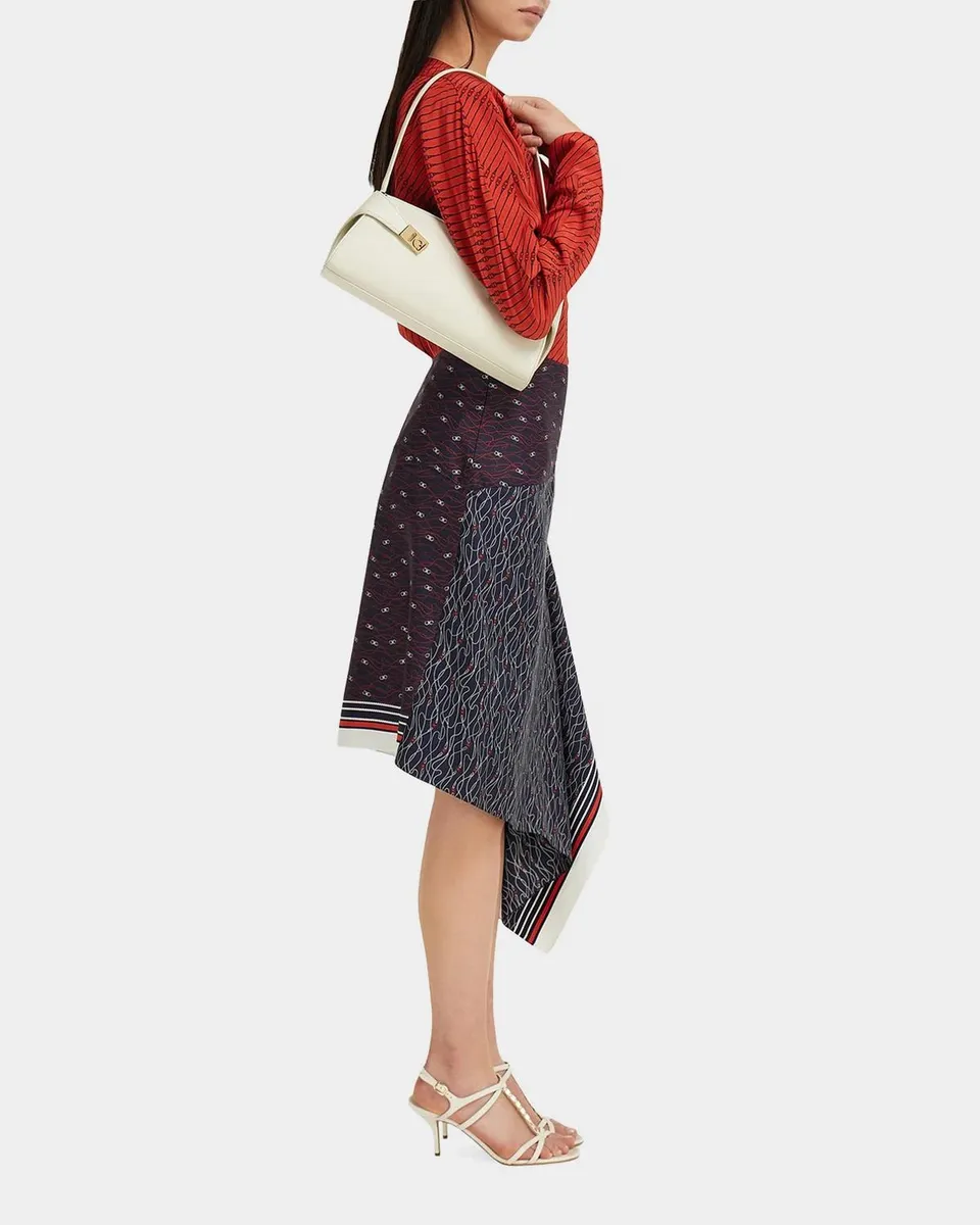 Ferragamo East-West Hug Leather Shoulder Bag | Thumbnail 5
