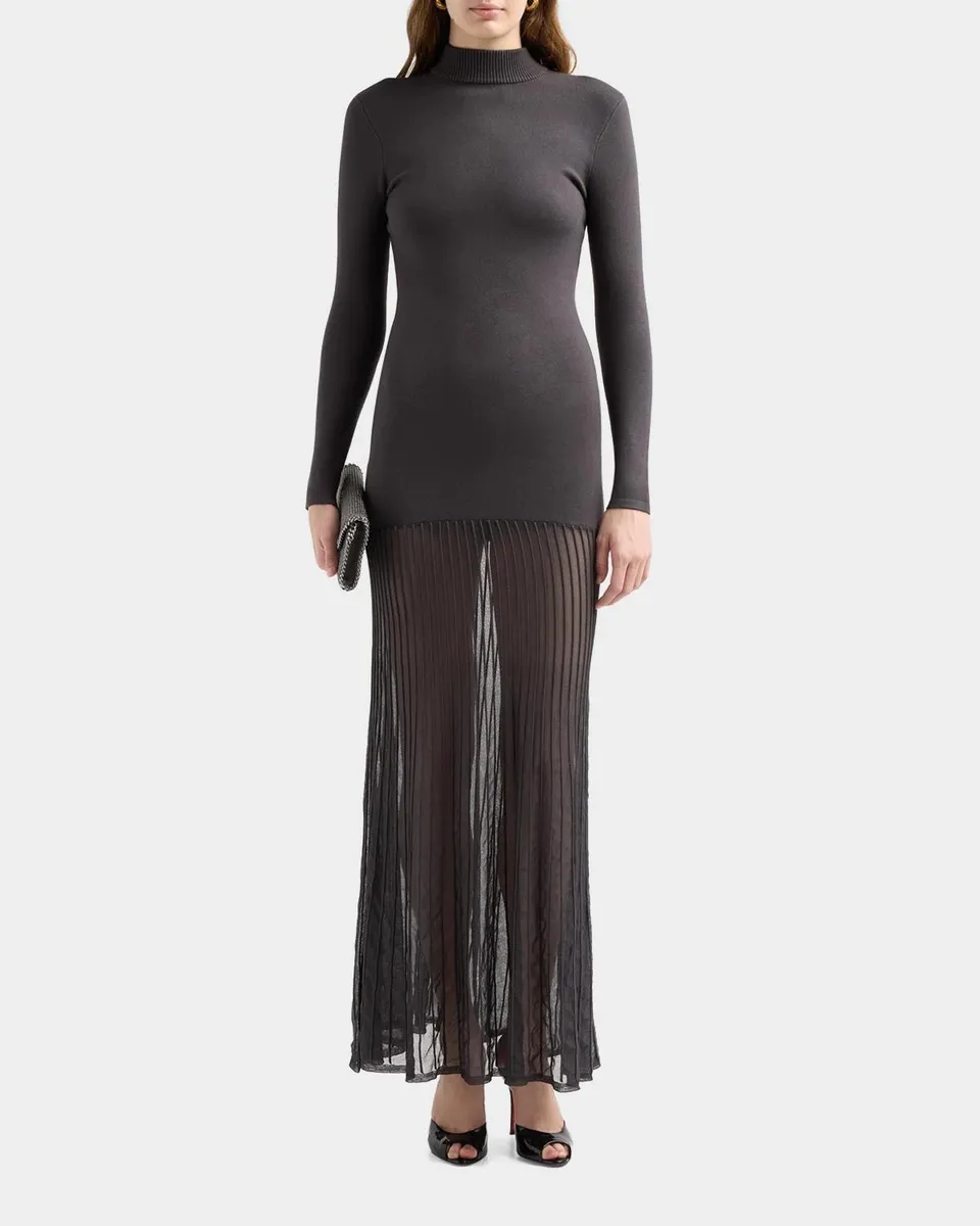 SEROYA Tova Mock-Neck Knit Maxi Dress | Thumbnail 2 SEROYA Tova Mock-Neck Knit Maxi Dress | Thumbnail 2