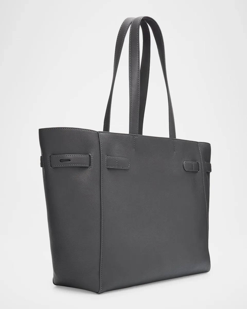Thom Browne Mrs. Thom Grain Leather Tote Bag | Thumbnail 3 Thom Browne Mrs. Thom Grain Leather Tote Bag | Thumbnail 3