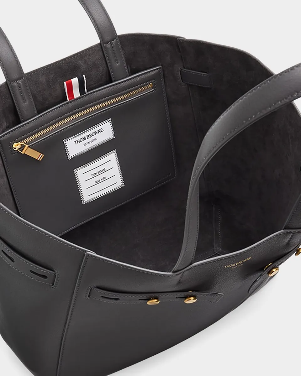 Thom Browne Mrs. Thom Grain Leather Tote Bag | Thumbnail 4 Thom Browne Mrs. Thom Grain Leather Tote Bag | Thumbnail 4