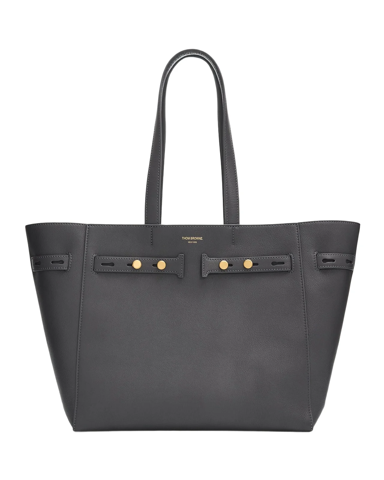 Thom Browne Mrs. Thom Grain Leather Tote Bag