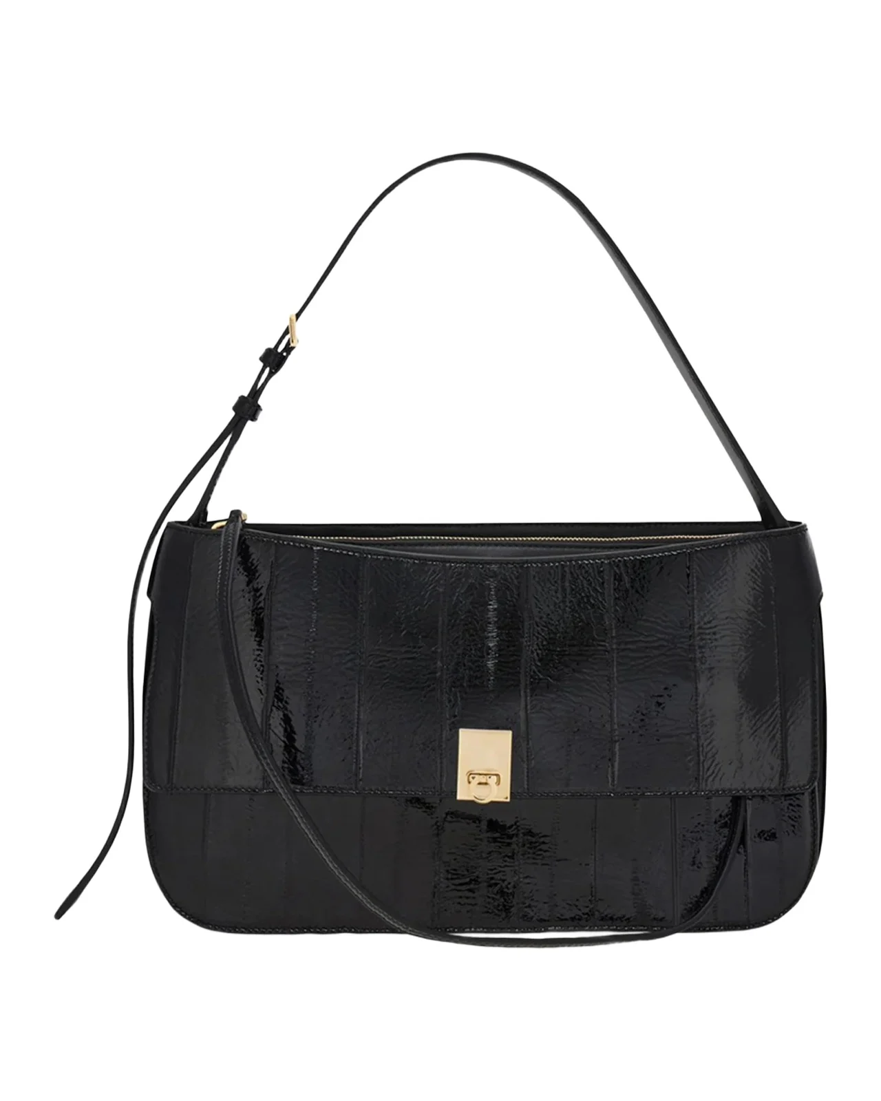 Cara Small Eel-Skin Shoulder Bag Cara Small Eel-Skin Shoulder Bag