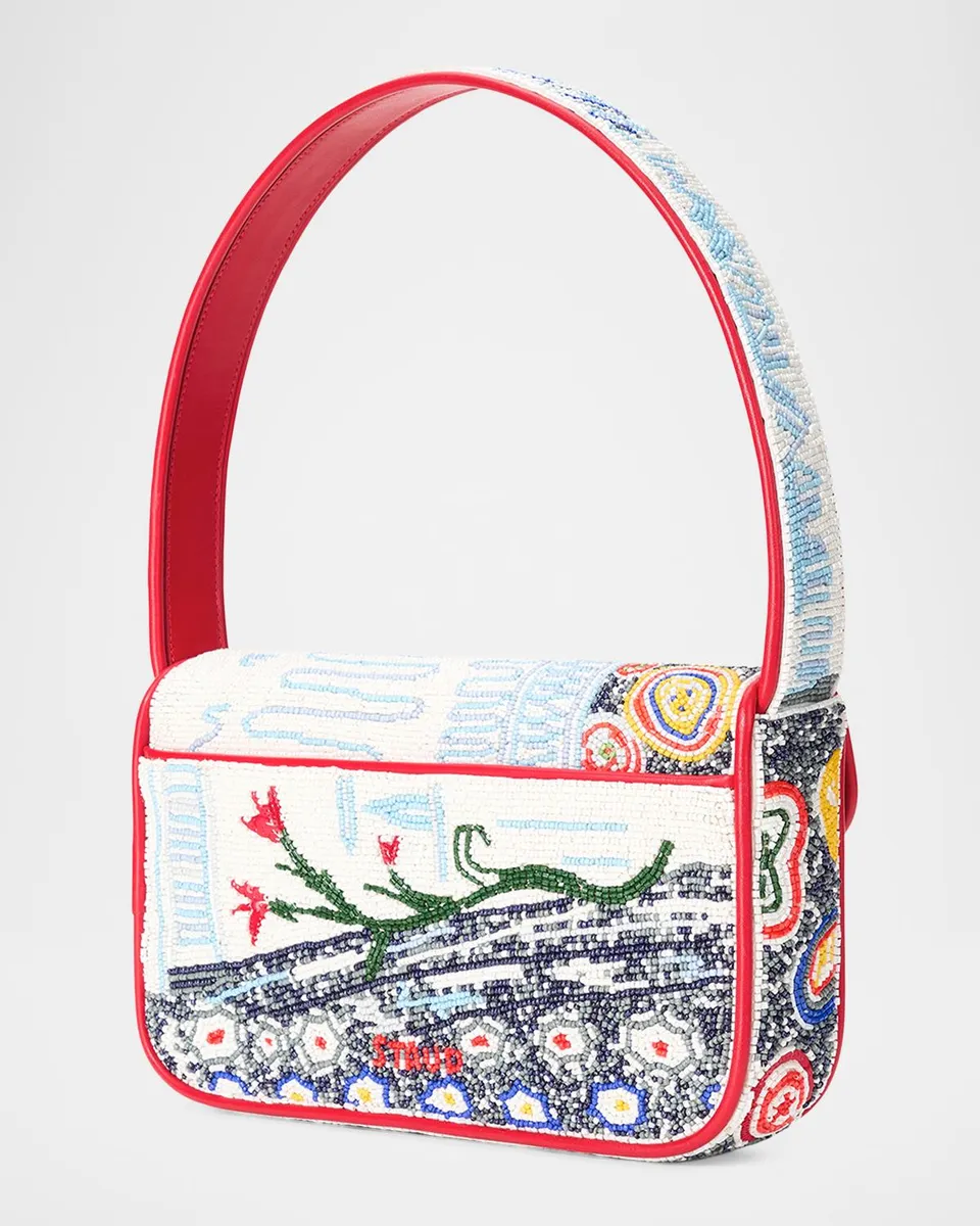 Staud Tommy Beaded Shoulder Bag | Thumbnail 2 Staud Tommy Beaded Shoulder Bag | Thumbnail 2