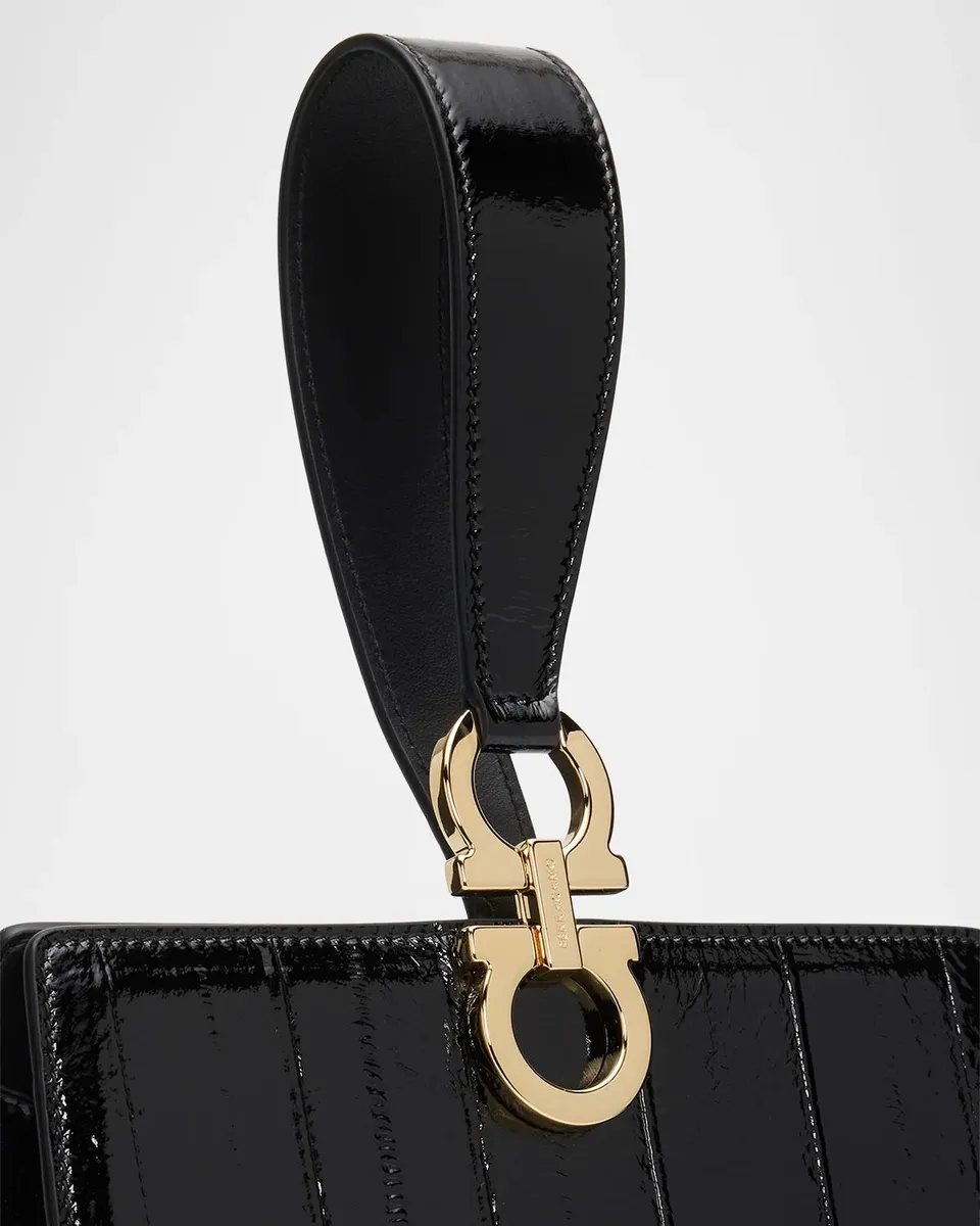 Ferragamo Mini Eel Leather Clutch | Thumbnail 6