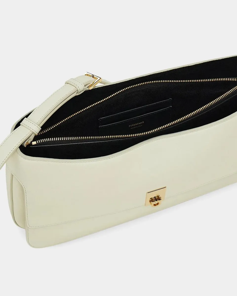 Ferragamo Cara Medium Leather Shoulder Bag | Thumbnail 4 Ferragamo Cara Medium Leather Shoulder Bag | Thumbnail 4