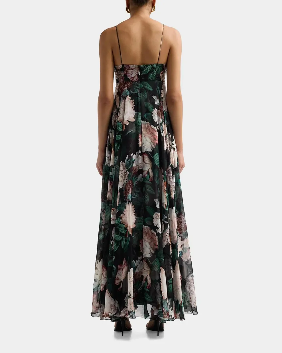 SACHIN & BABI Brooklynne Sleeveless Floral Square-Neck Gown | Thumbnail 4 SACHIN & BABI Brooklynne Sleeveless Floral Square-Neck Gown | Thumbnail 4