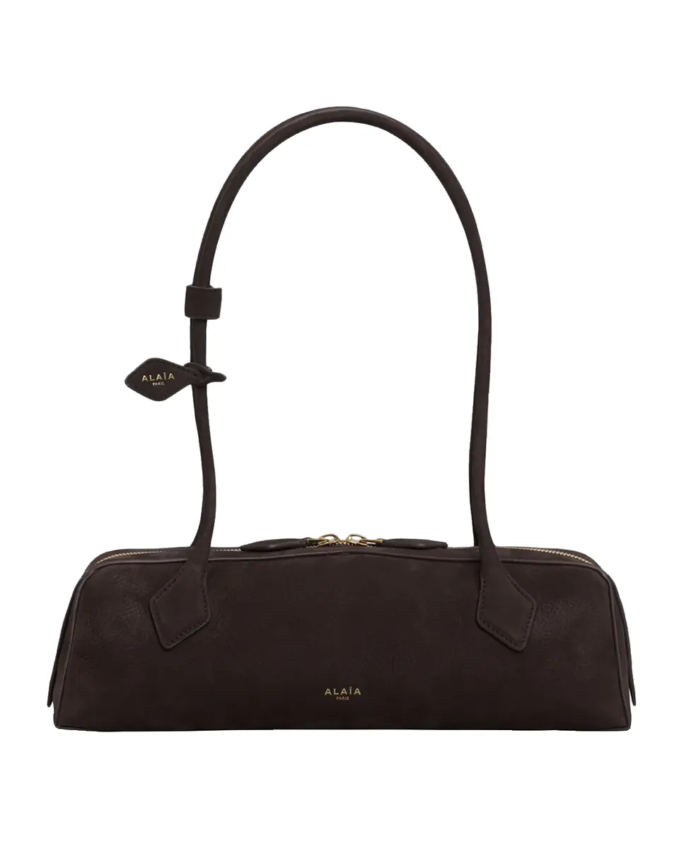 ALAÏA Le Teckel Medium Suede Shoulder Bag | Thumbnail 2