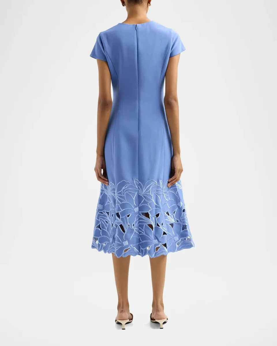 SACHIN & BABI Paola Embroidered-Hem Midi Dress | Thumbnail 3 SACHIN & BABI Paola Embroidered-Hem Midi Dress | Thumbnail 3