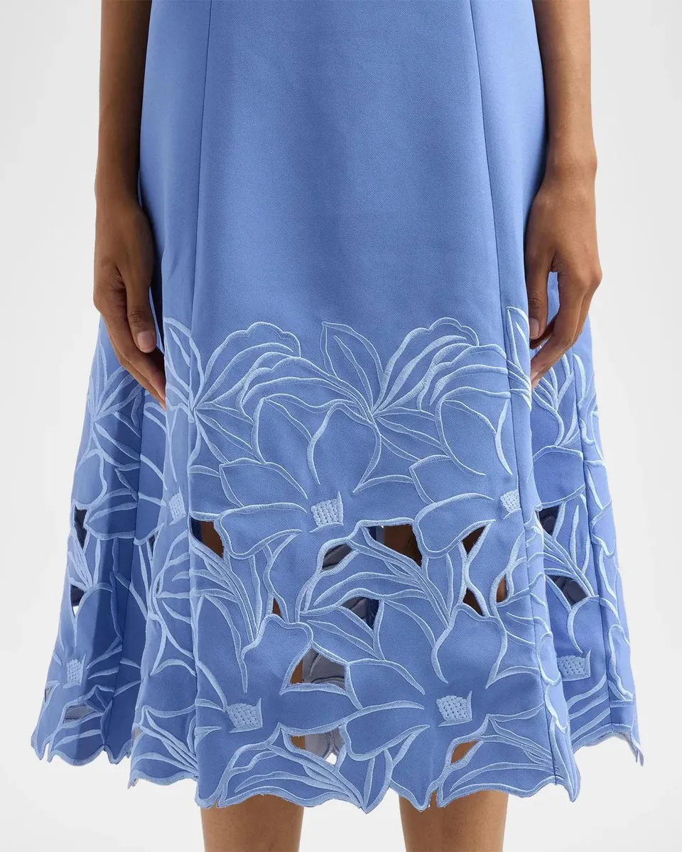 SACHIN & BABI Paola Embroidered-Hem Midi Dress | Thumbnail 5 SACHIN & BABI Paola Embroidered-Hem Midi Dress | Thumbnail 5