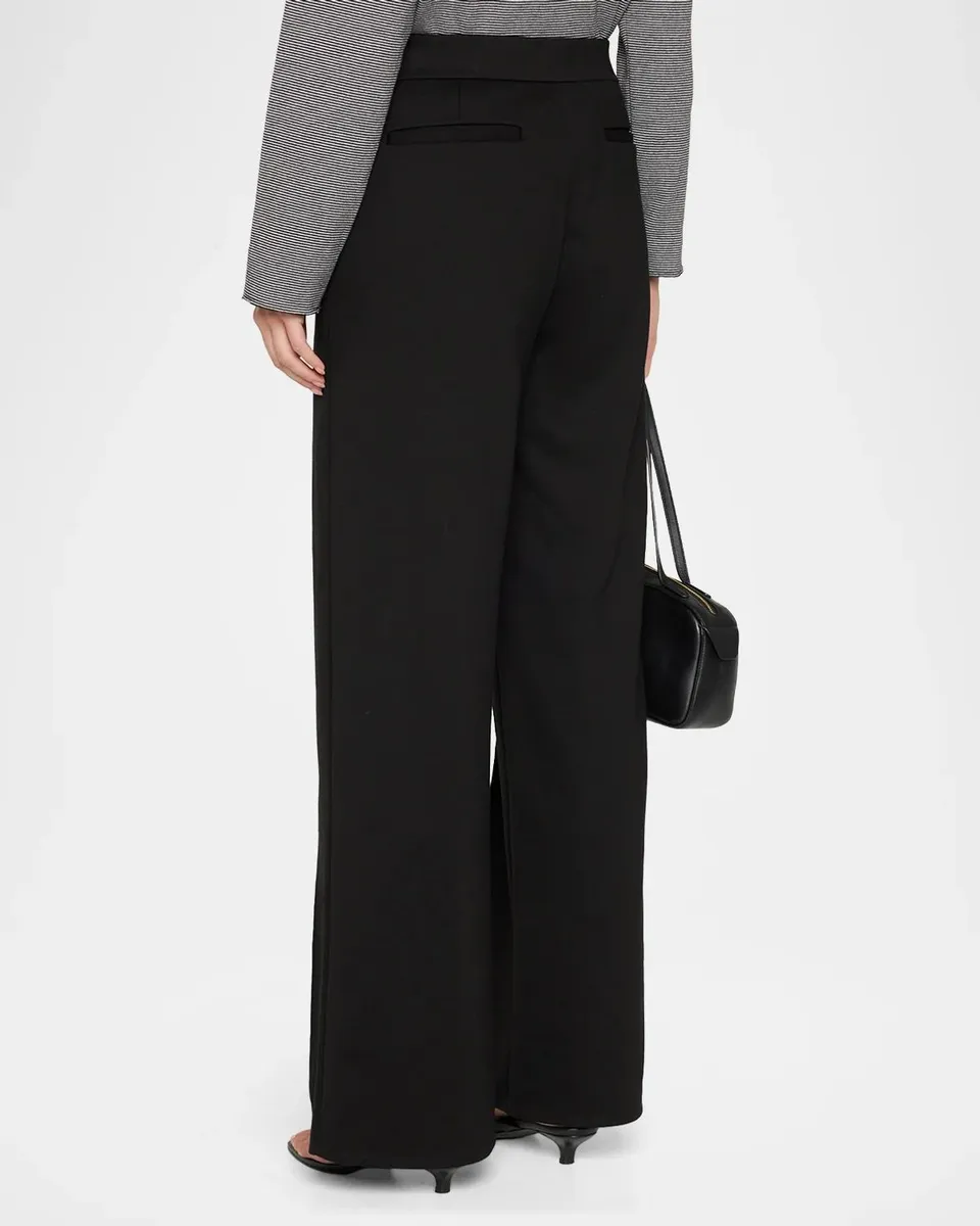 Eileen Fisher Wide-Leg Double Knit Pants | Thumbnail 3 Eileen Fisher Wide-Leg Double Knit Pants | Thumbnail 3