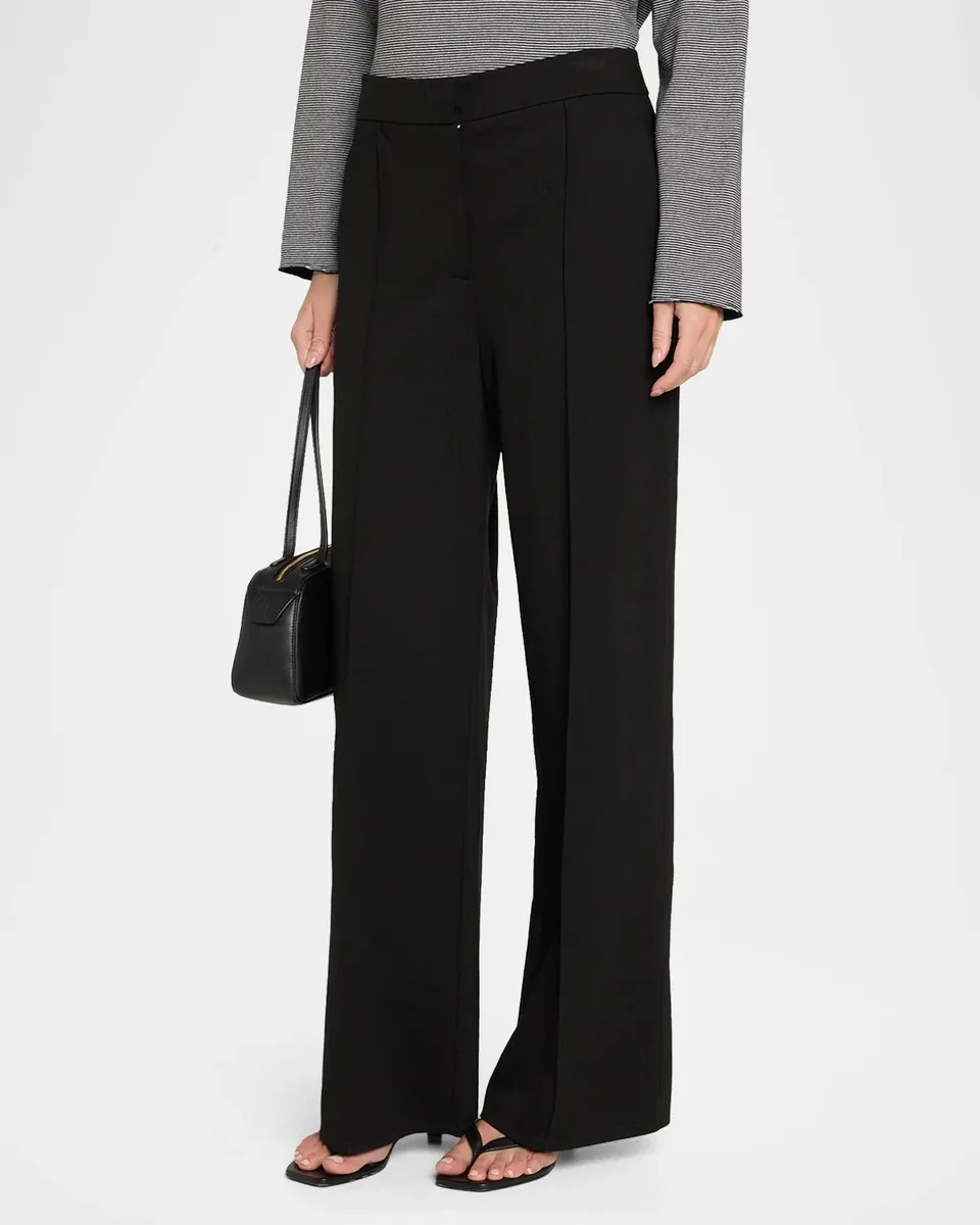 Eileen Fisher Wide-Leg Double Knit Pants | Thumbnail 4 Eileen Fisher Wide-Leg Double Knit Pants | Thumbnail 4