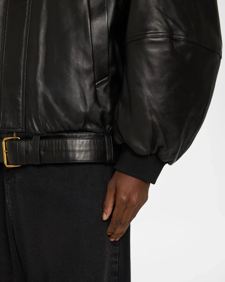 Willy Chavarria Men's Hustler Leather Jacket | Thumbnail 5 Willy Chavarria Men's Hustler Leather Jacket | Thumbnail 5