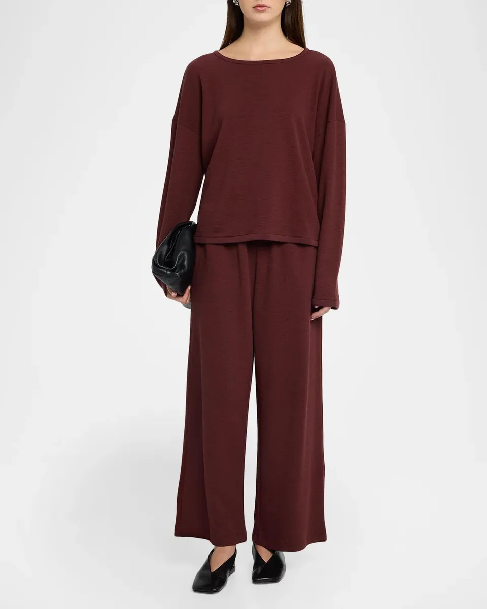 Eileen Fisher Boxy Waffle-Knit Top | Thumbnail 2