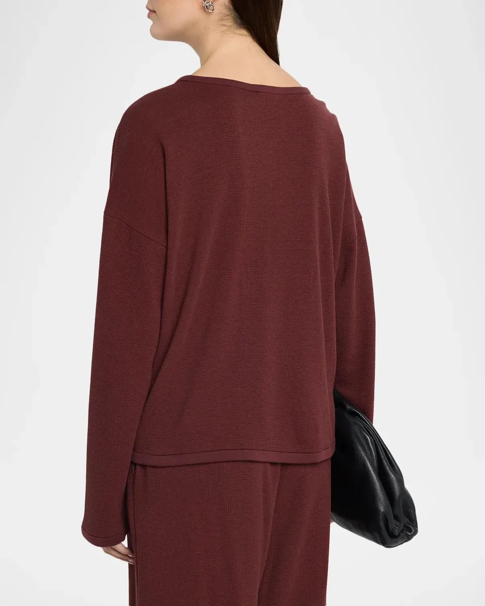 Eileen Fisher Boxy Waffle-Knit Top | Thumbnail 3