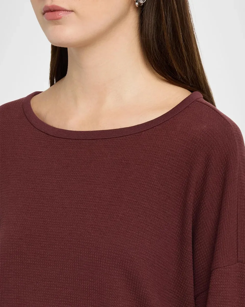 Eileen Fisher Boxy Waffle-Knit Top | Thumbnail 5
