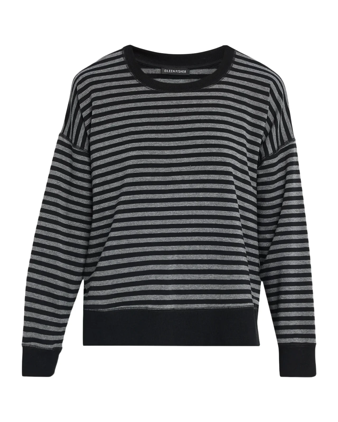 Striped Crewneck Terry Sweater Striped Crewneck Terry Sweater
