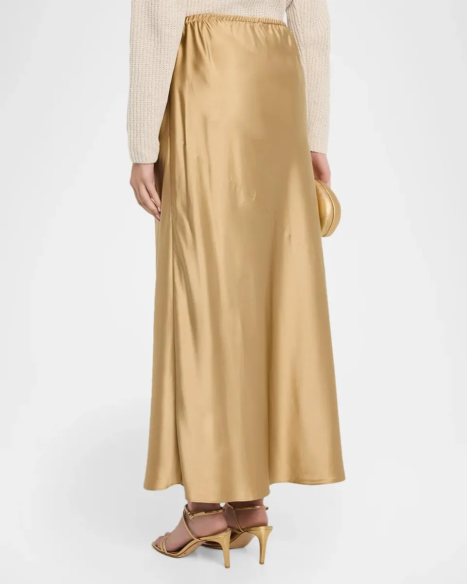 Eileen Fisher Bias-Cut Silk Charmeuse Maxi Skirt | Thumbnail 3