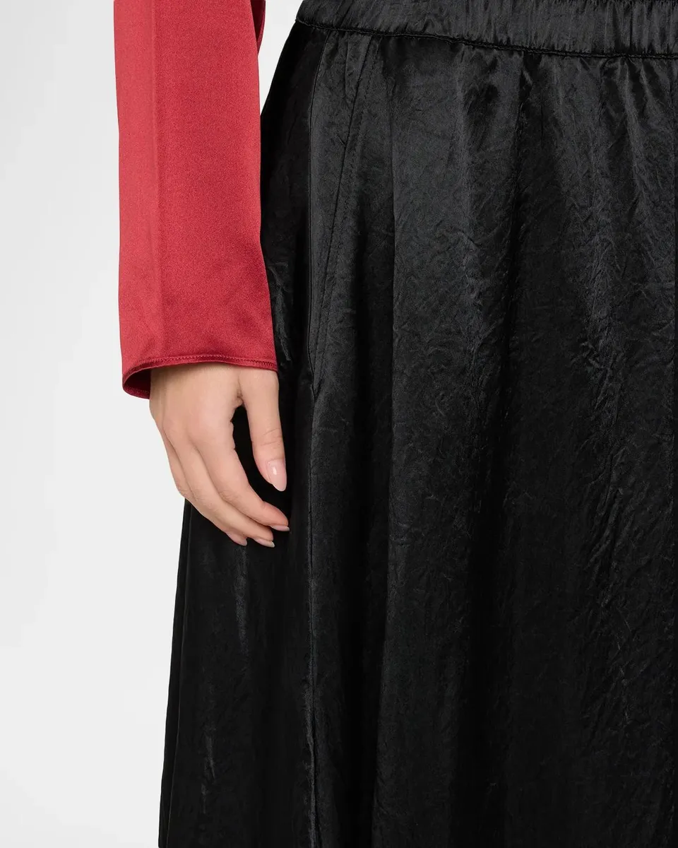 Eileen Fisher Crinkled Satin Bubble Midi Skirt | Thumbnail 5 Eileen Fisher Crinkled Satin Bubble Midi Skirt | Thumbnail 5