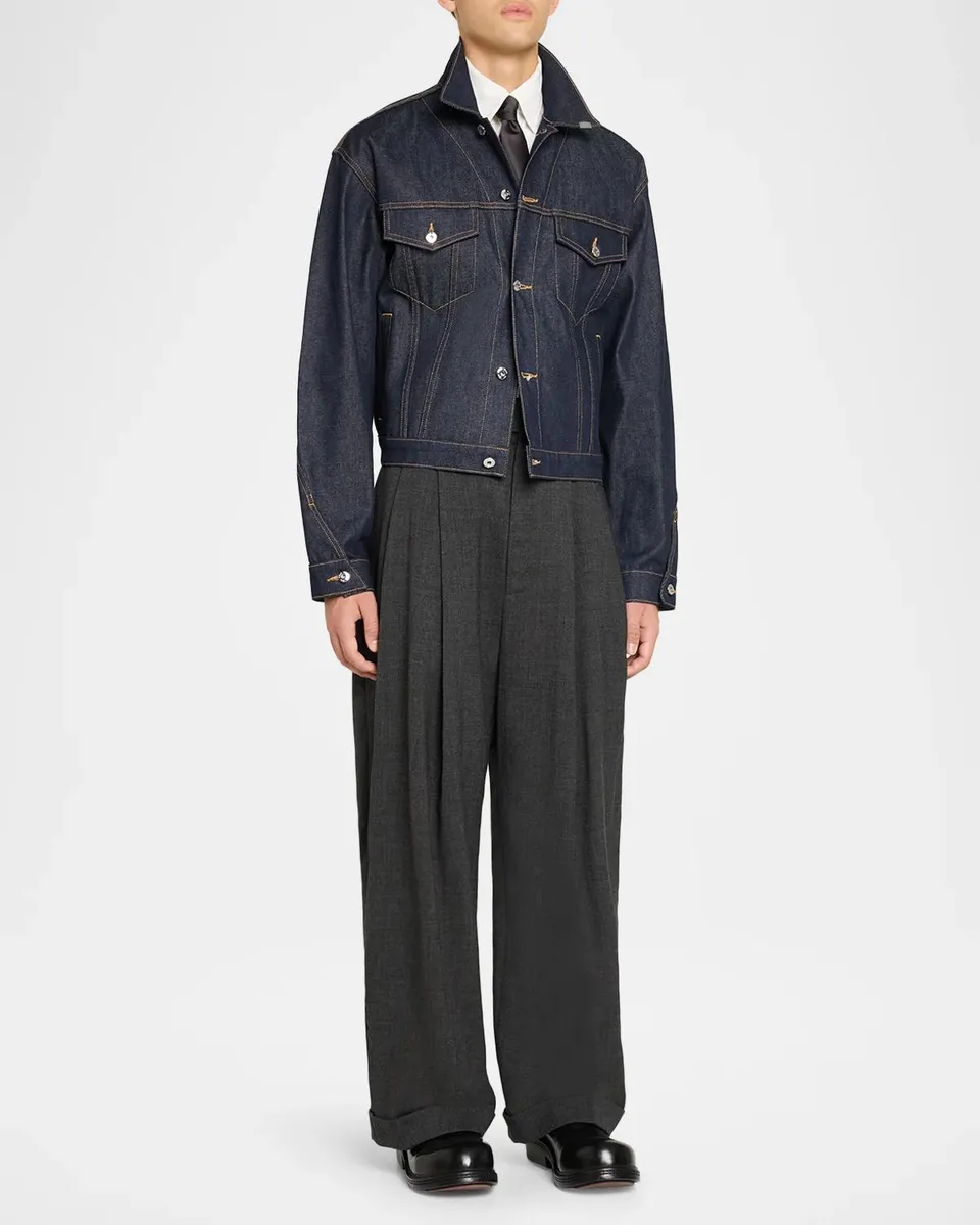 PUBLIC SCHOOL NEW YORK Men's Cumberland Rounded Denim Jacket | Thumbnail 2