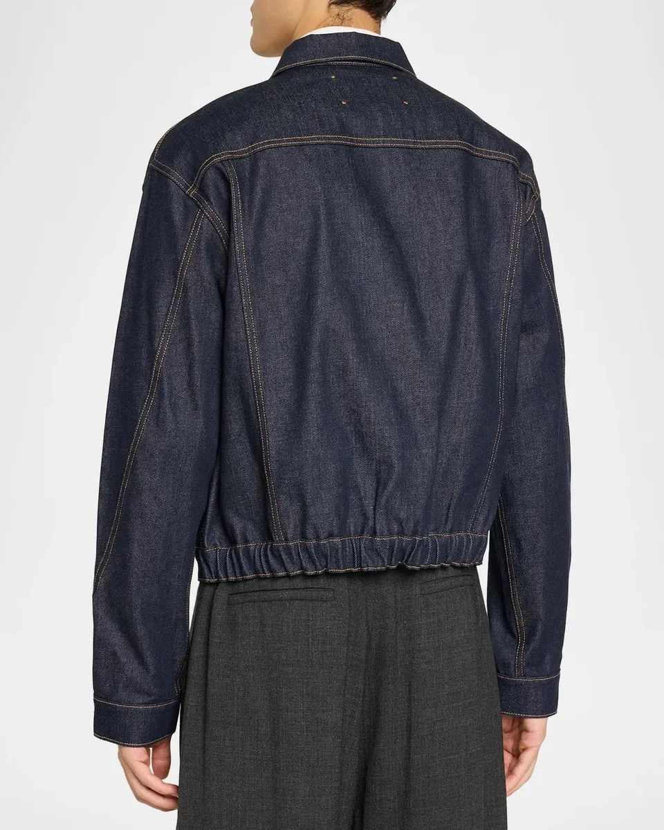 PUBLIC SCHOOL NEW YORK Men's Cumberland Rounded Denim Jacket | Thumbnail 3