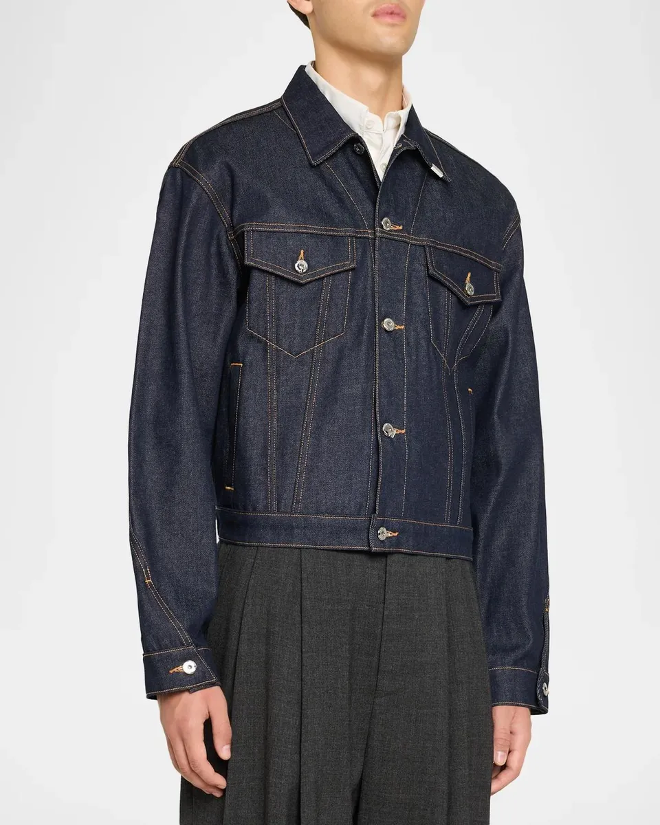 PUBLIC SCHOOL NEW YORK Men's Cumberland Rounded Denim Jacket | Thumbnail 4