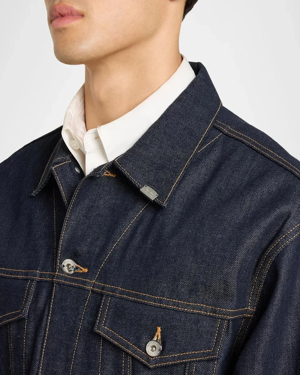 PUBLIC SCHOOL NEW YORK Men's Cumberland Rounded Denim Jacket | Thumbnail 5