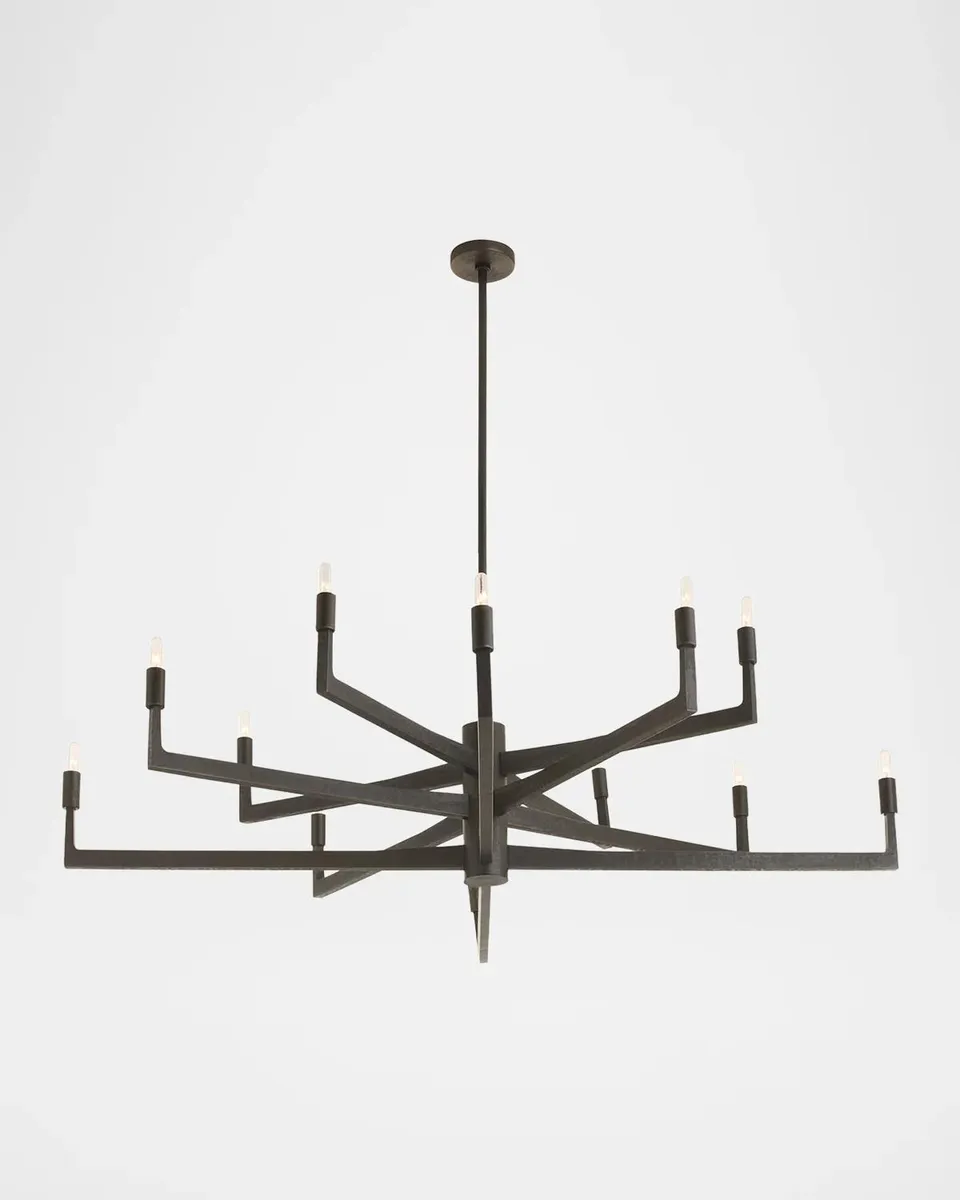 Arteriors Griff 56" Large 12-Light Chandelier | Thumbnail 2 Arteriors Griff 56" Large 12-Light Chandelier | Thumbnail 2