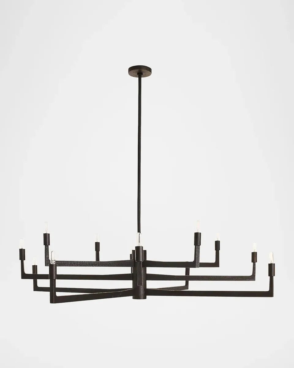 Arteriors Griff 56" Large 12-Light Chandelier | Thumbnail 3 Arteriors Griff 56" Large 12-Light Chandelier | Thumbnail 3