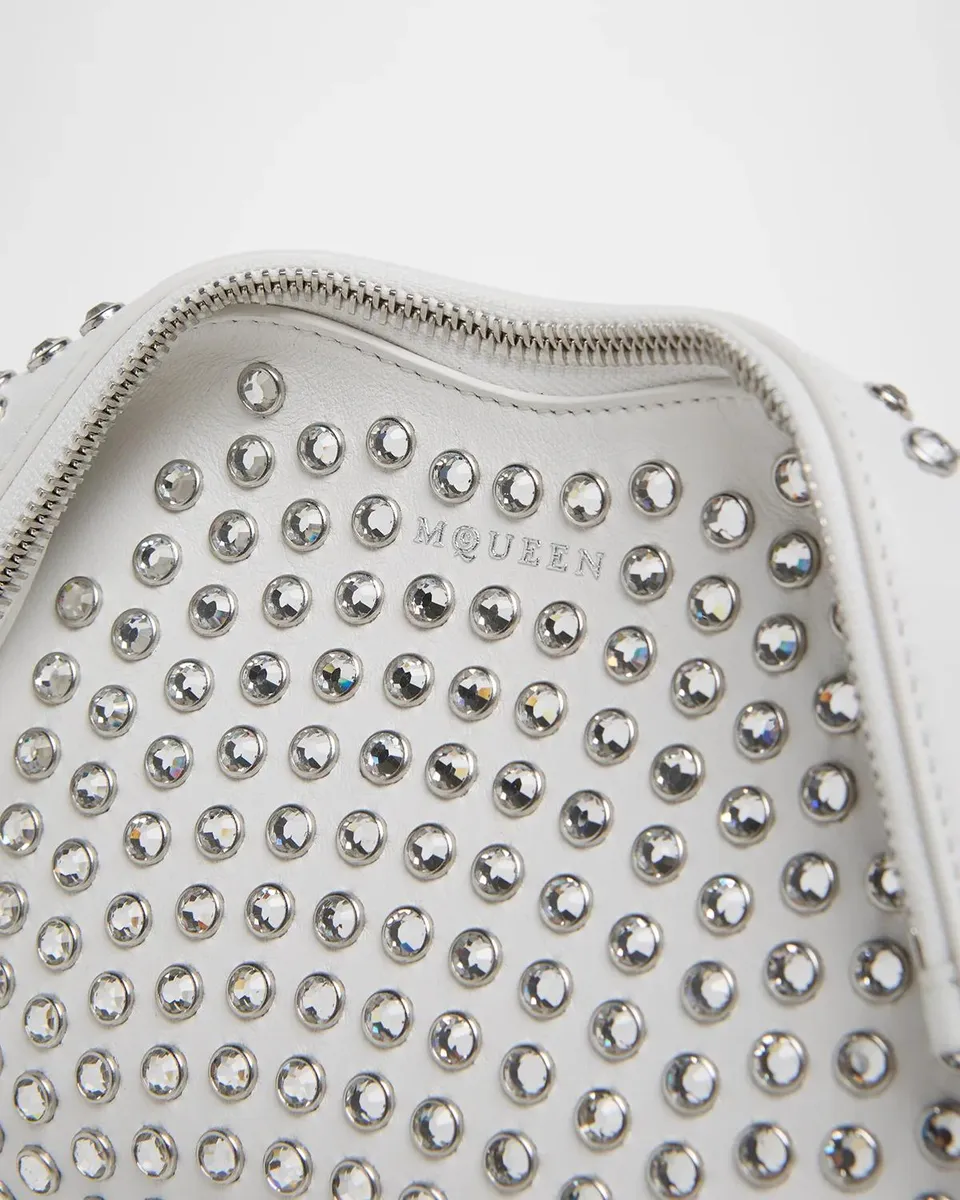 Alexander McQueen Manta Sculptural Crystal Stud Clutch Bag | Thumbnail 6 Alexander McQueen Manta Sculptural Crystal Stud Clutch Bag | Thumbnail 6