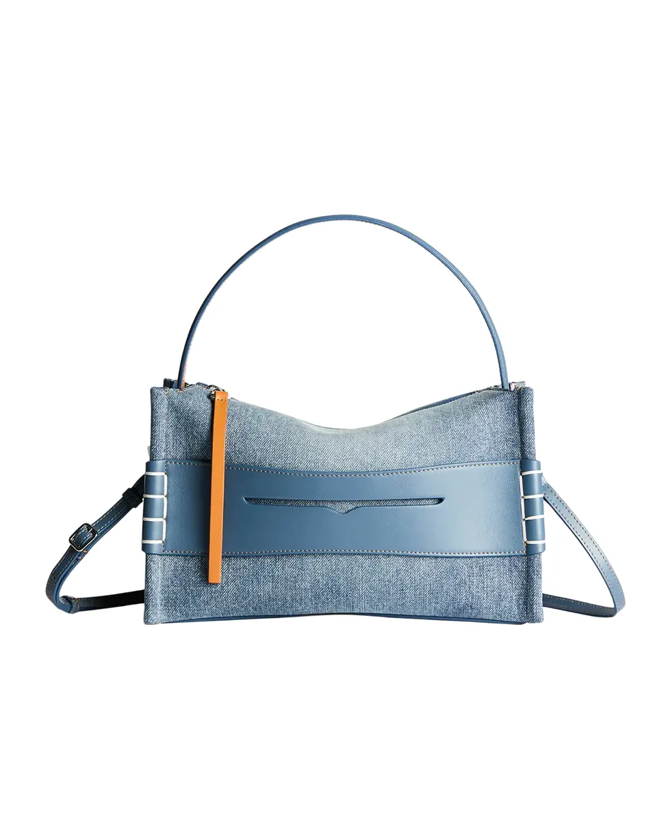 JW Anderson Loafer Denim Penny Keeper Top-Handle Bag | Thumbnail 2 JW Anderson Loafer Denim Penny Keeper Top-Handle Bag | Thumbnail 2