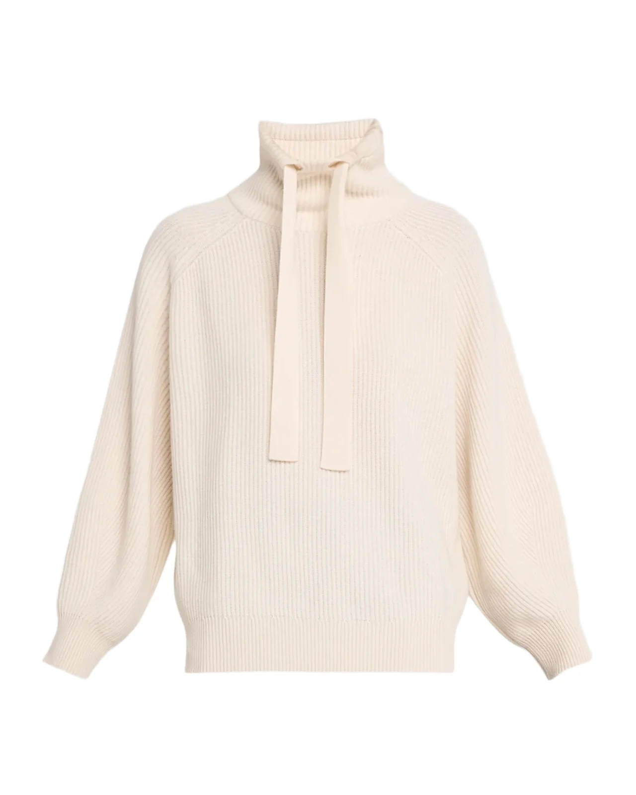 Turtleneck Chunky English Rib Cashmere Hoodie Turtleneck Chunky English Rib Cashmere Hoodie