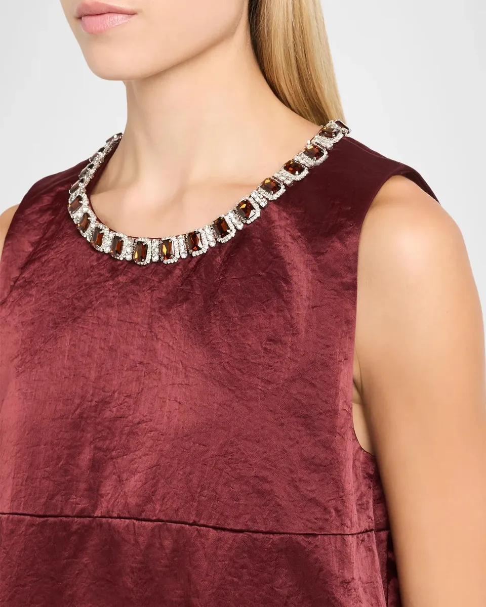 Essentiel Antwerp Katia Velvet Shift Mini Dress | Thumbnail 5 Essentiel Antwerp Katia Velvet Shift Mini Dress | Thumbnail 5