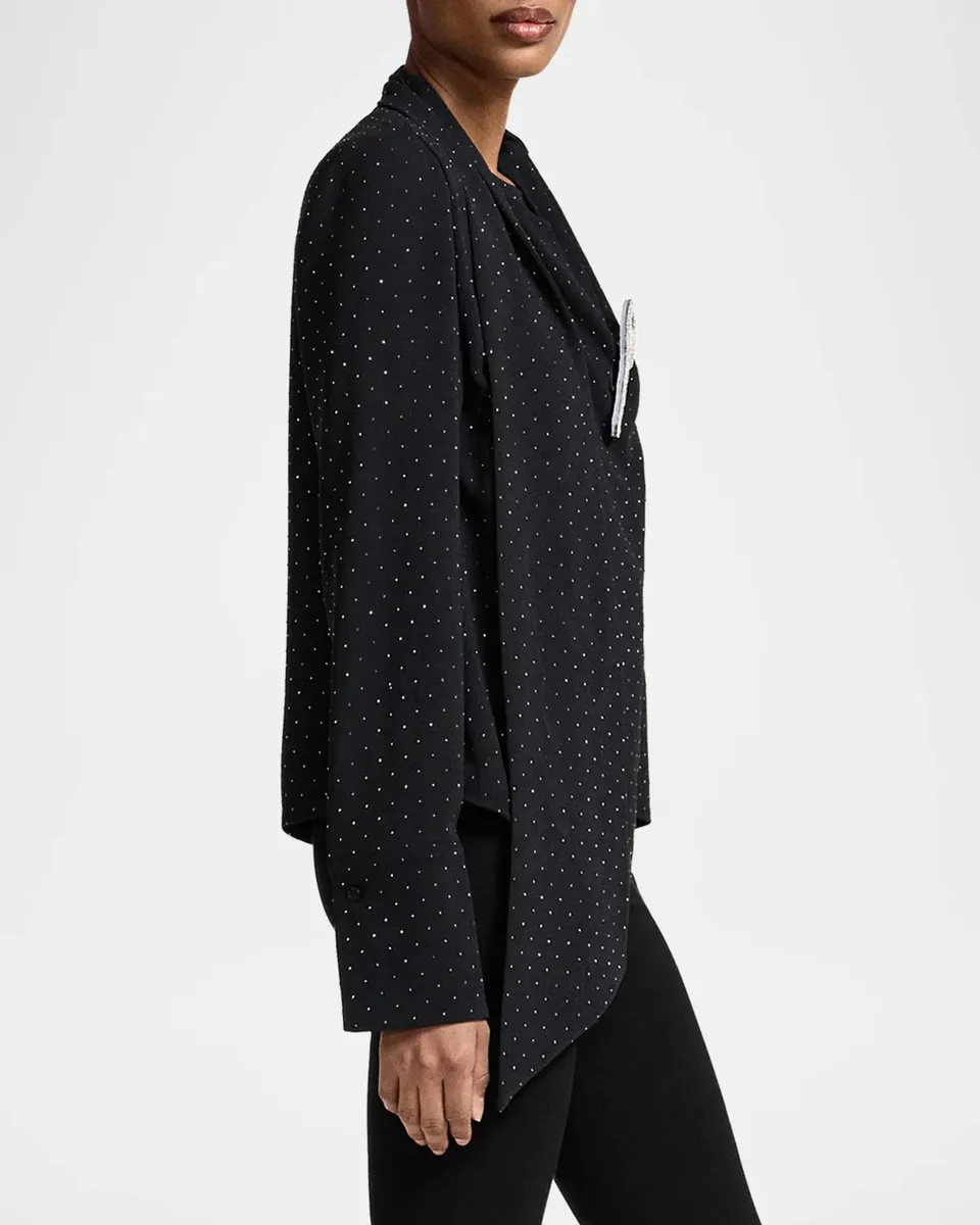 Essentiel Antwerp Kalanchoe Rhinestone-Embellished Draped Top | Thumbnail 6 Essentiel Antwerp Kalanchoe Rhinestone-Embellished Draped Top | Thumbnail 6