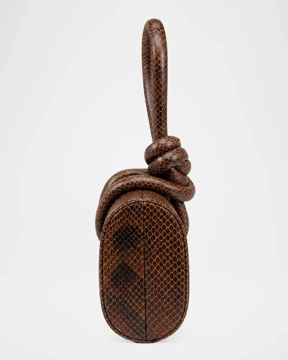 Ahikoza The Amina Snakeskin-Embossed Leather Top Handle Bag | Thumbnail 4 Ahikoza The Amina Snakeskin-Embossed Leather Top Handle Bag | Thumbnail 4