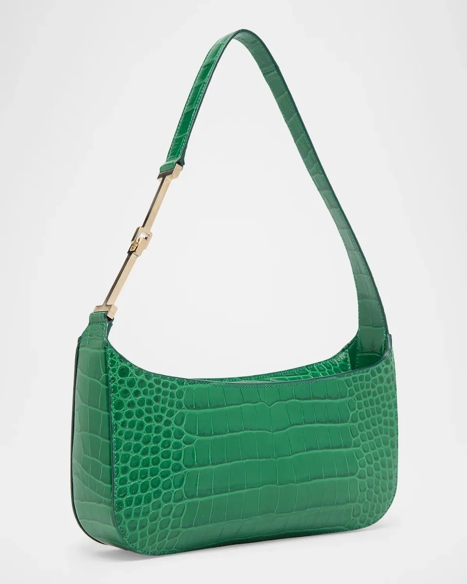 Tom Ford Arc Small Croc-Embossed Leather Shoulder Bag | Thumbnail 3