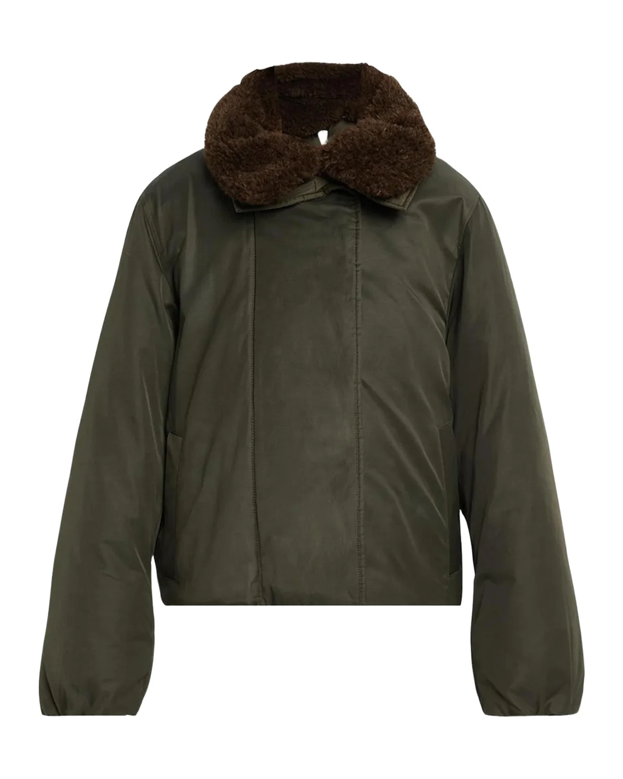 Faux-Fur-Lined Puffer Coat