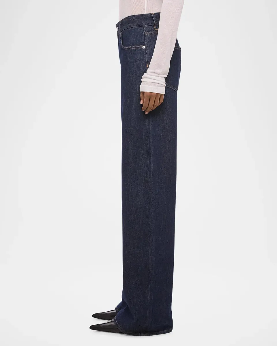 Helmut Lang Saddle Cotton Barrel-Leg Jeans | Thumbnail 4 Helmut Lang Saddle Cotton Barrel-Leg Jeans | Thumbnail 4
