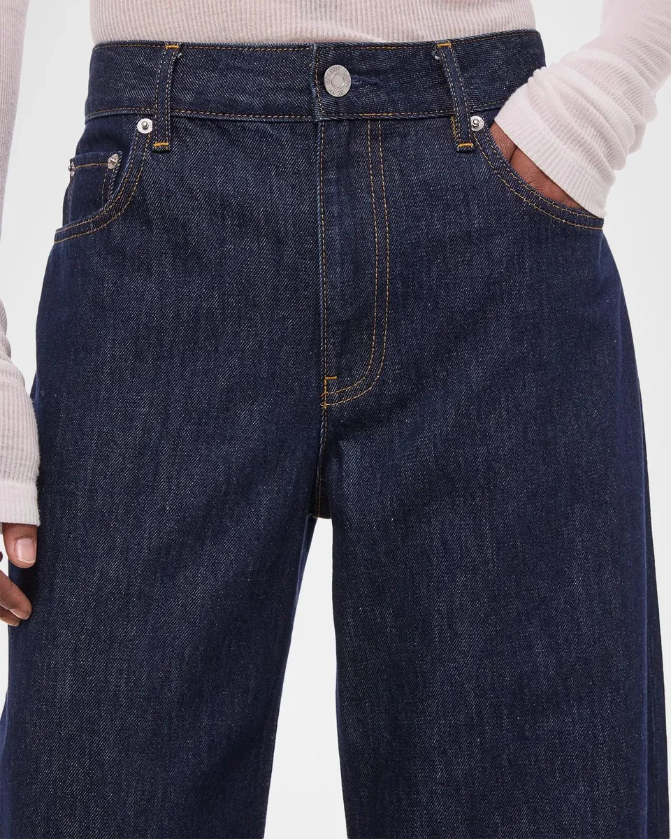 Helmut Lang Saddle Cotton Barrel-Leg Jeans | Thumbnail 5 Helmut Lang Saddle Cotton Barrel-Leg Jeans | Thumbnail 5