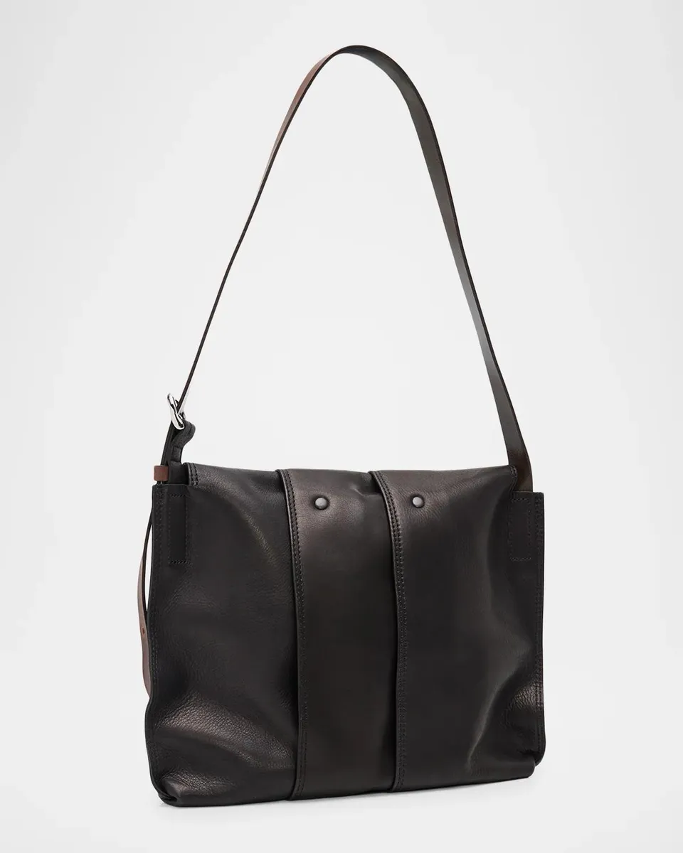 IM MEN Men's Leather Pleats Shoulder Bag | Thumbnail 3