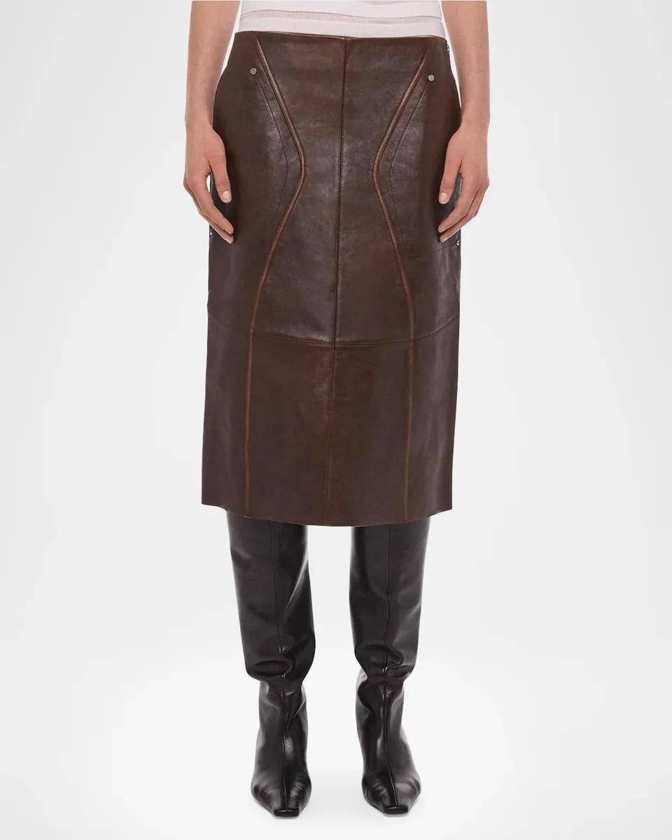 Helmut Lang Leather Saddle Skirt | Thumbnail 4 Helmut Lang Leather Saddle Skirt | Thumbnail 4