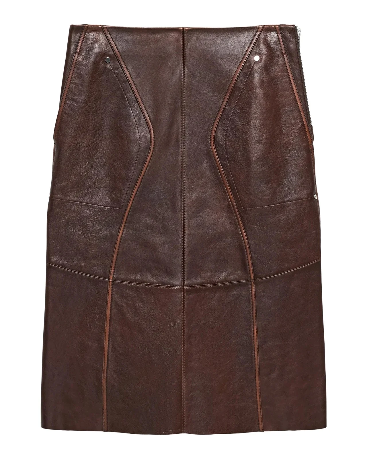 Helmut Lang Leather Saddle Skirt