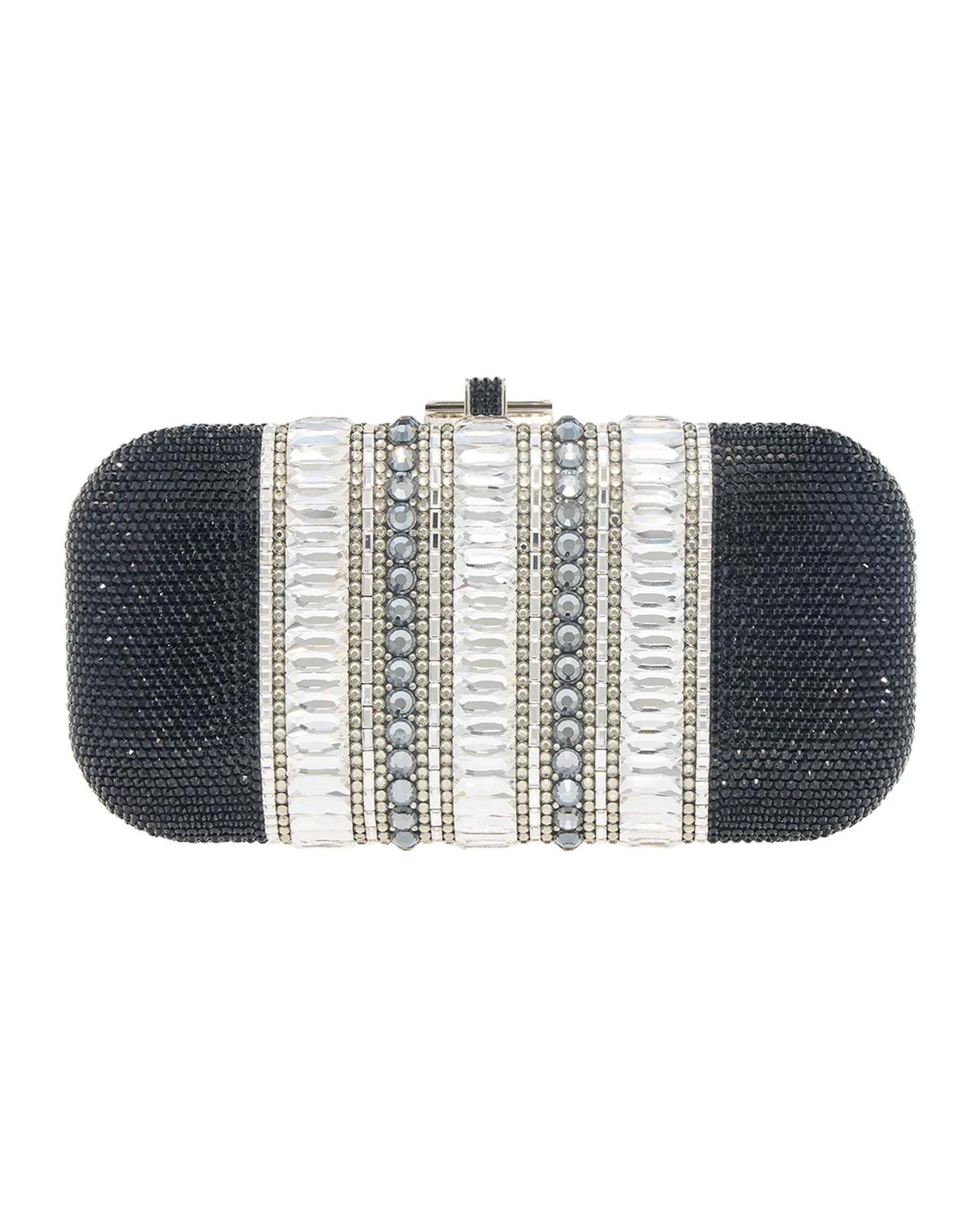 Judith Leiber Couture Long Slide Crystal Clutch Bag