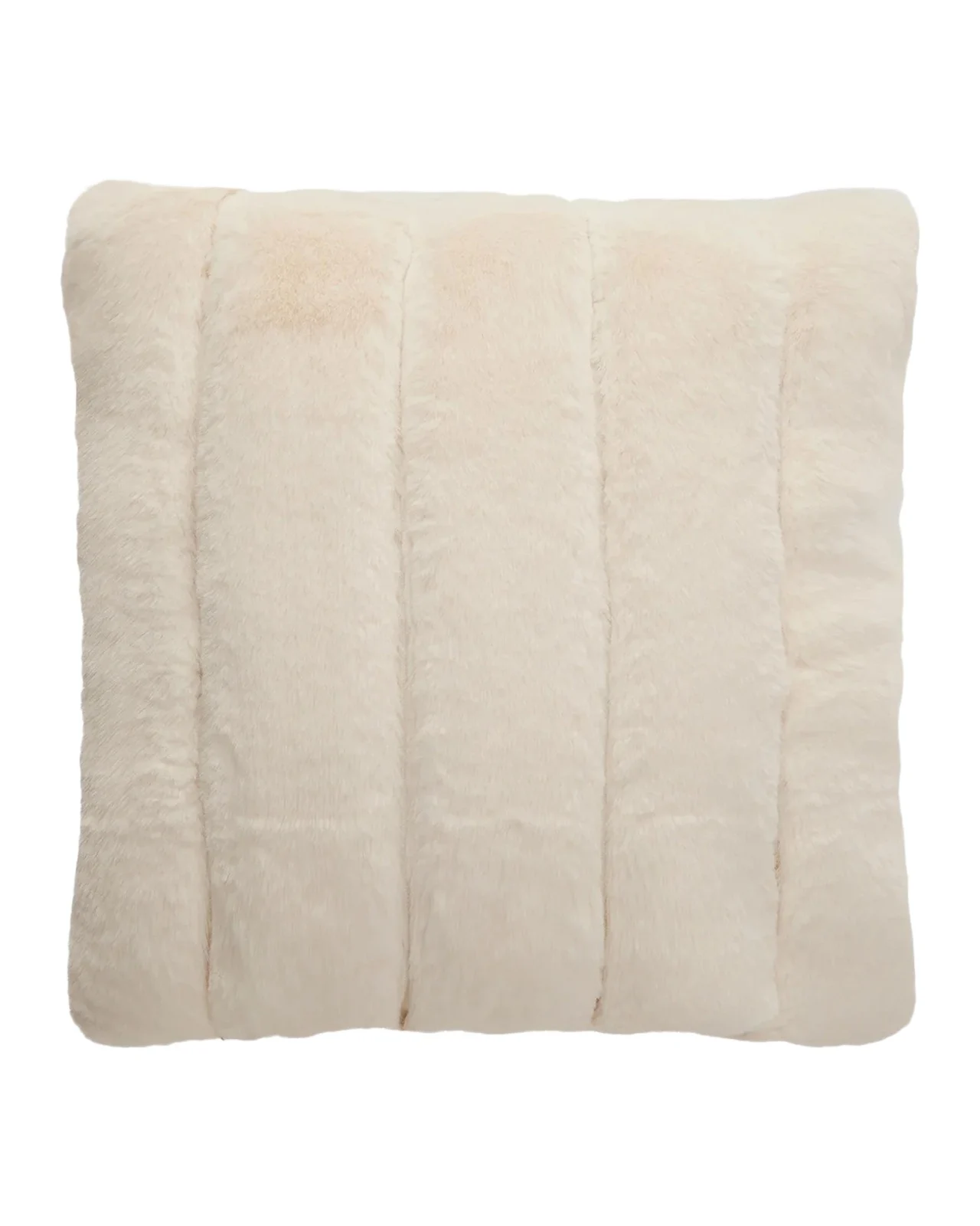 Lyla Grant Faux Rex Rabbit Pillow, 20" Square