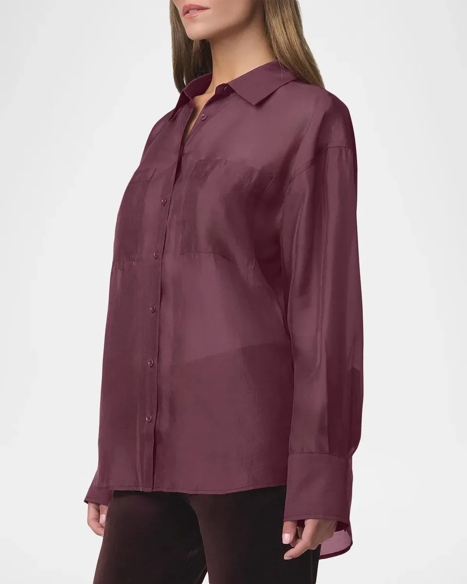 Joe's Jeans The Organza Boyfriend Shirt | Thumbnail 6 Joe's Jeans The Organza Boyfriend Shirt | Thumbnail 6
