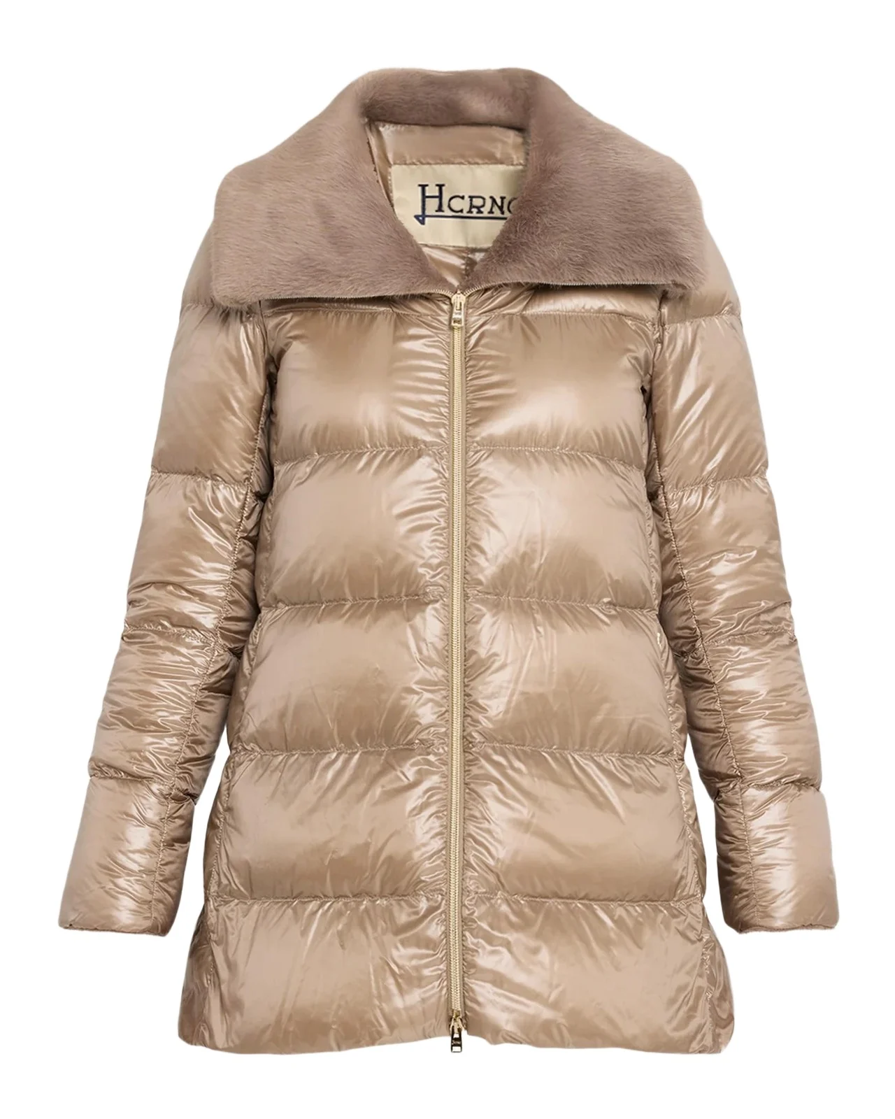 Ultralight Nylon Down Jacket with Alternative Fur Ultralight Nylon Down Jacket with Alternative Fur