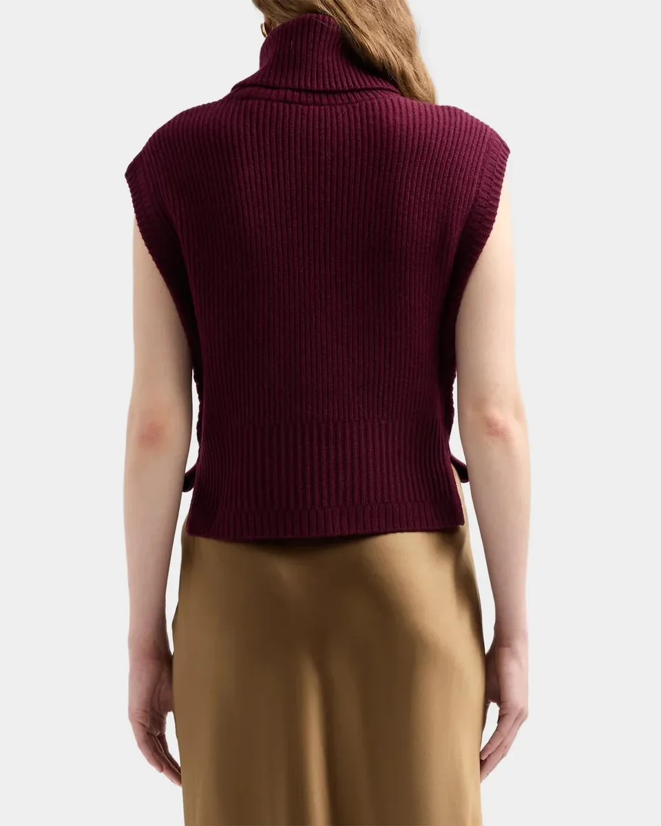 Simkhai Maple Ribbed Wool-Cashmere Top | Thumbnail 4 Simkhai Maple Ribbed Wool-Cashmere Top | Thumbnail 4