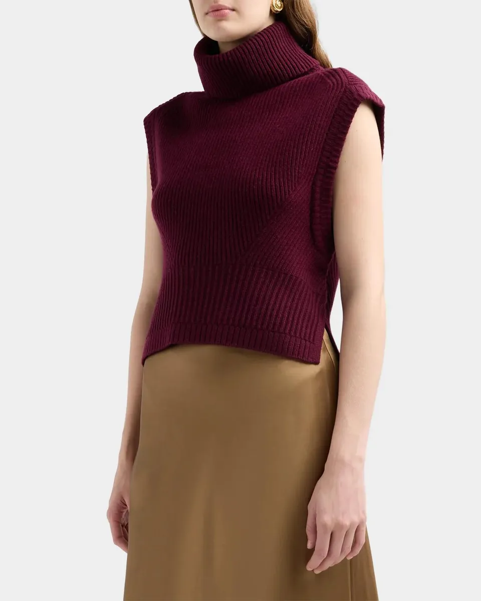 Simkhai Maple Ribbed Wool-Cashmere Top | Thumbnail 5 Simkhai Maple Ribbed Wool-Cashmere Top | Thumbnail 5
